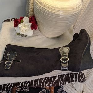 Black knee high Aerosoles wedge boots